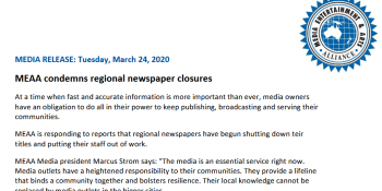 Актуально. В Австралії відбувається масове закриття регіональних газет на тлі пандемії коронавірусу