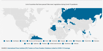Деякі країни боряться з журналістикою, прикриваючись пандемією