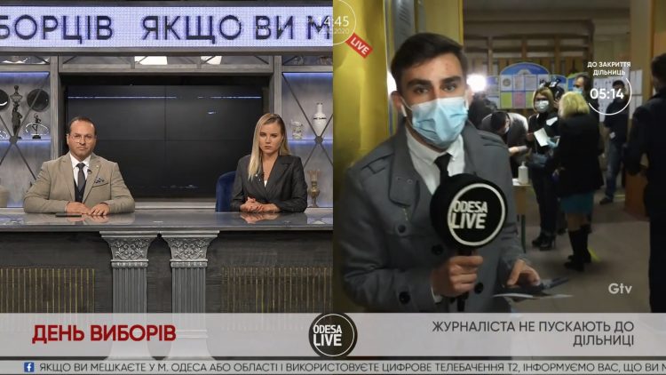 Журналіста «Odesa Live» не пускали на виборчу дільницю 17 Журналіста «Odesa Live» не пускали на виборчу дільницю