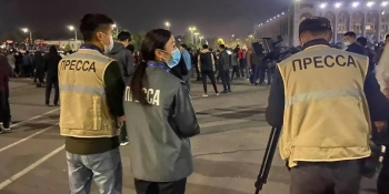 НСЖУ солідарна із журналістами Киргизстану, які ризикують при висвітленні акцій протесту 1