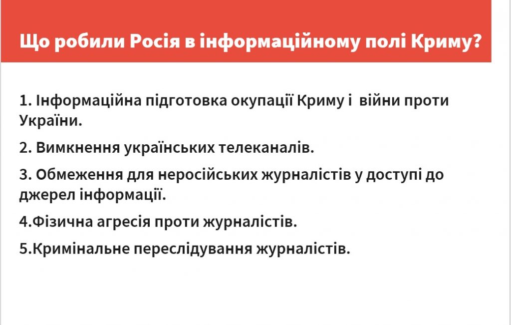 Трансформація інформаційного ландшафту Криму і головне завдання журналіста 6