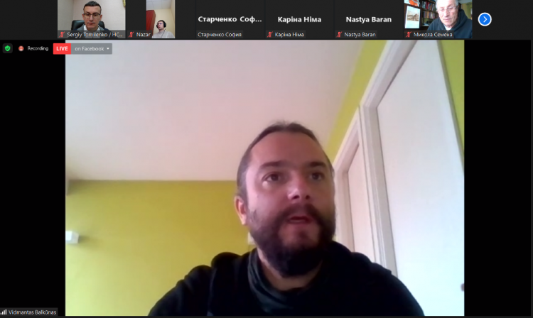 «Шукайте емоцію», – майстер-клас литовського журналіста Відмантаса Балкунаса