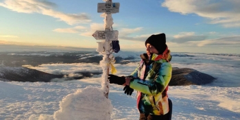 Спілчанка з Івано-Франківська Ліліана Хомишин піднялася на зимовий Петрос 1