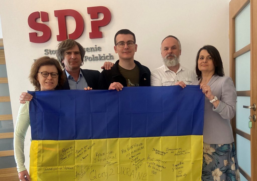 Лідери НСЖУ Сергій Томіленко і Ліна Кущ побували з візитом у Варшаві