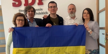 Лідери НСЖУ Сергій Томіленко і Ліна Кущ побували з візитом у Варшаві