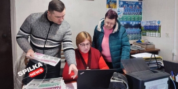 Отриманий від міжнародних партнерів ноутбук задіяли на верстці прифронтової газети