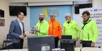 «Війна – це божевілля. Ми віримо у перемогу України»: італійські волонтери відвідали НСЖУ