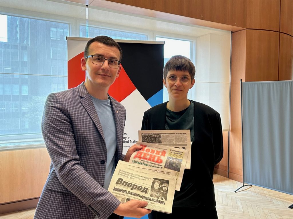 «На прифронтових територіях інформація рятує життя», – Сергій Томіленко на конференції в Нью-Йорку