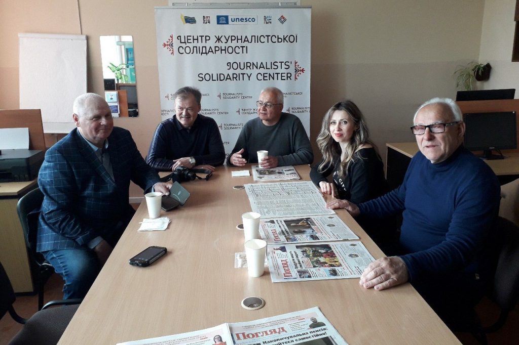 «У містах, де працюють Центри журналістської солідарності, завжди заходжу до колег», – головний редактор газети «Вісті» Олександр Кульбака