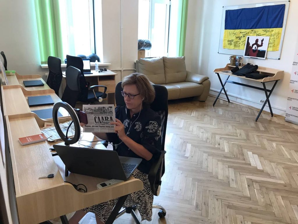 Перша секретар НСЖУ Ліна Кущ розповіла на Брюссельському пресклубі про виклики української журналістики