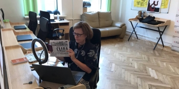 Перша секретар НСЖУ Ліна Кущ розповіла на Брюссельському пресклубі про виклики української журналістики