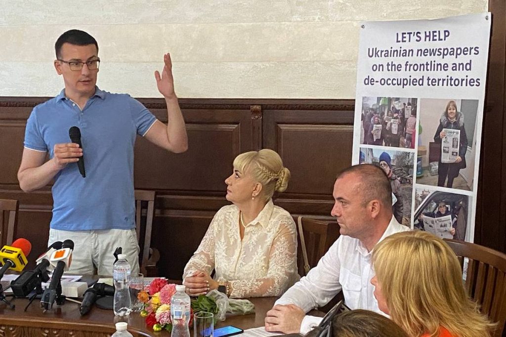 «Ми підтримуємо кожного журналіста, долю якого нівечить окупант», – Сергій Томіленко в Івано-Франківську