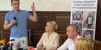 «Ми підтримуємо кожного журналіста, долю якого нівечить окупант», – Сергій Томіленко в Івано-Франківську