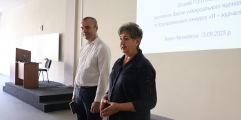 «Журналіст має бути ефективним та відповідальним у соцмережах», – Віталій Голубєв поділився порадами зі студентами