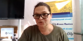 «Для людей журналісти разом з поштою – це зв’язок зі світом і маємо разом тримати інформаційний фронт», – Людмила Босик