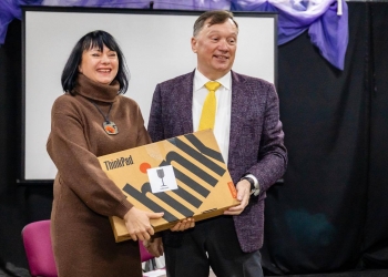 «Отриманий від НСЖУ ноутбук – це можливість працювати і відчувати себе журналістом», – головна редакторка шосткинської ТРК «Акцент» Вікторія Горшкова