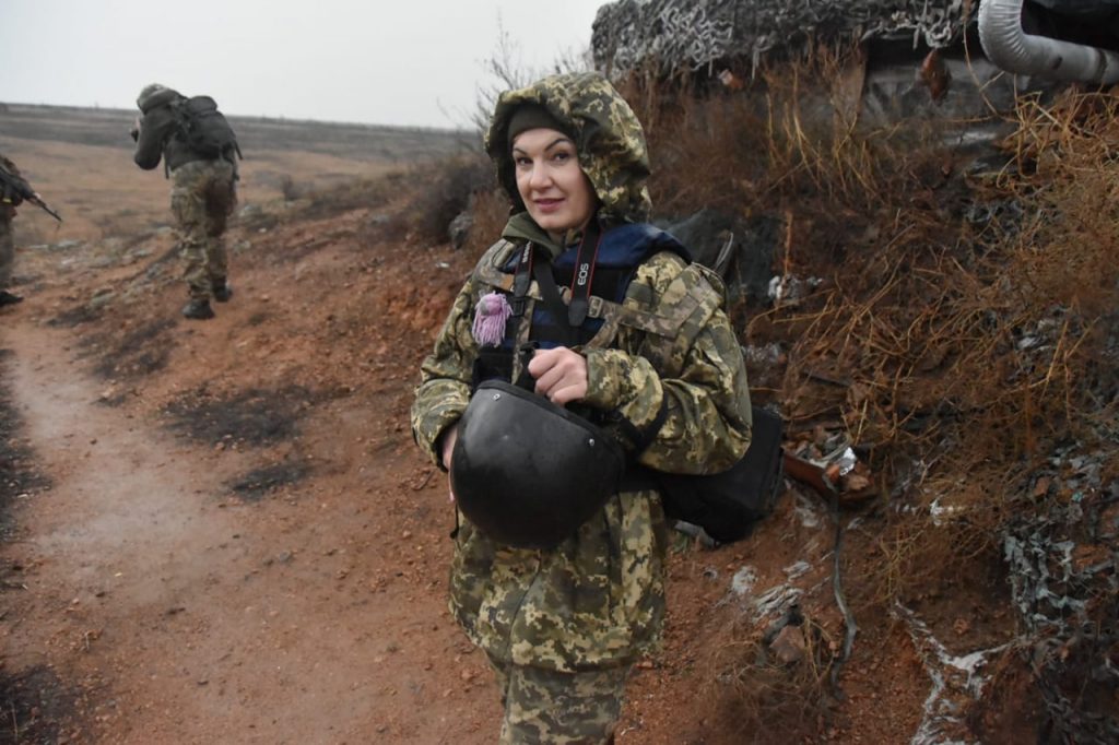 Військова журналістка Оксана Іванець. Фото з особистого архіву героїні публікації