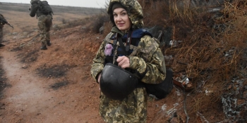 Військова журналістка Оксана Іванець. Фото з особистого архіву героїні публікації