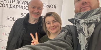 Харківський Центр журналістської солідарності НСЖУ відвідав ірландський правозахисник Браін Дулі