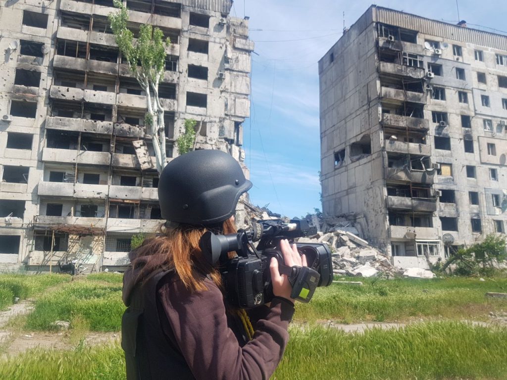 Медійниця Олена Каптюх: зустрічі з журналістами дають надію та віру жителям прифронтового Оріхова