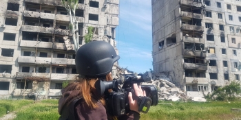 Медійниця Олена Каптюх: зустрічі з журналістами дають надію та віру жителям прифронтового Оріхова