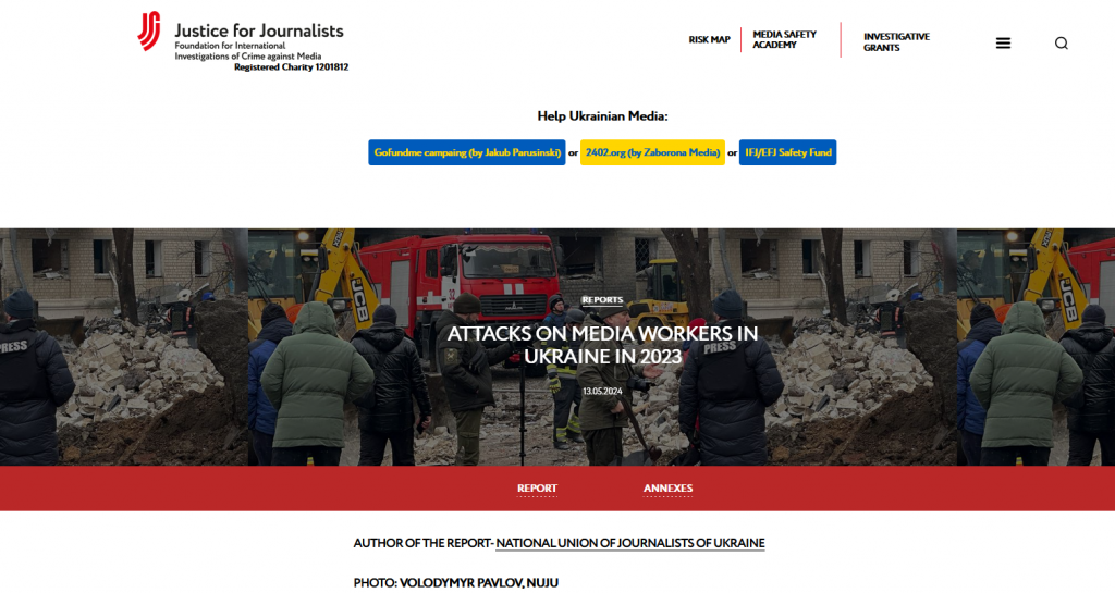 Працюючи в Україні в небезпечних умовах, журналісти стають обережнішими: в Лондоні оприлюднено щорічний звіт з безпеки журналістів в Україні 2