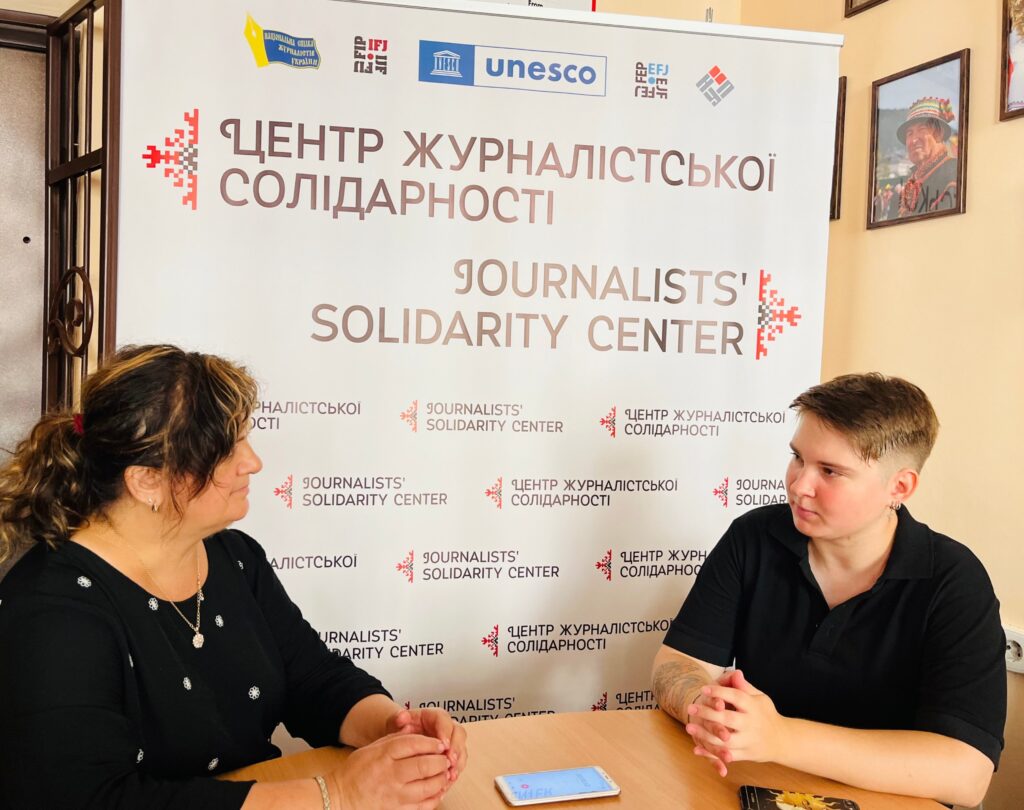 Молода журналістка, новоприйнята членкиня НСЖУ Ксенія Морохова: «Саме в Івано-Франківському Центрі журналістської солідарності я отримала свій перший досвід інтерв’ювання»