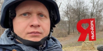 «Я ще не висвітлював військового конфлікту такої інтенсивності, як агресія Росії в Україні», – латвійський журналіст Гінтс Амоліньш