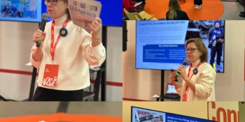 «Ми не припинили працювати навіть на день», – Ліна Кущ на журналістському фестивалі у Загребі