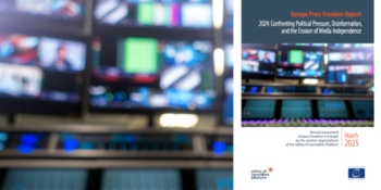 Європейська федерація журналістів у звіті про свободу преси в Європі за 2024 рік попереджає про постійні загрози свободі медіа