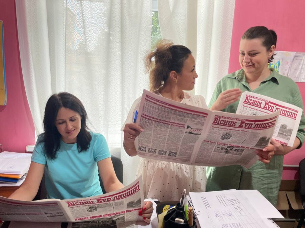 «Журналістська стійкість. Винахідливість. Комунікація» – це про «Вісник Куп’янщини», редакторка якого сказала: «Ми не мали права припинити вихід у світ»