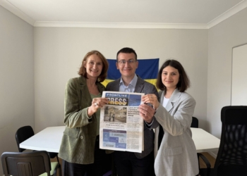 Прапор України в серці Брюсселя: Сергій Томіленко відвідав колег із Європейської федерації журналістів