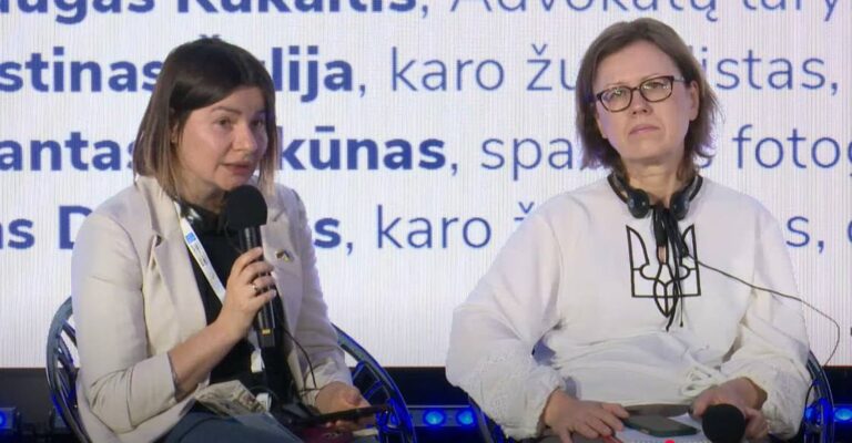“Для росіян преса стала мішенню”, — заявила харківська журналістка Ганна Черненко у Вільнюсі. 18 “Для росіян преса стала мішенню”, — заявила харківська журналістка Ганна Черненко у Вільнюсі. 1