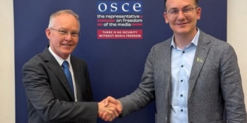 Особливий виклик – полонені журналісти. Голова НСЖУ Сергій Томіленко зустрівся з Представником ОБСЄ з питань свободи медіа Яном Брату