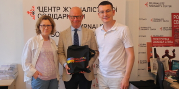 Посол Данії відвідав НСЖУ та залишив слова підтримки українським журналістам