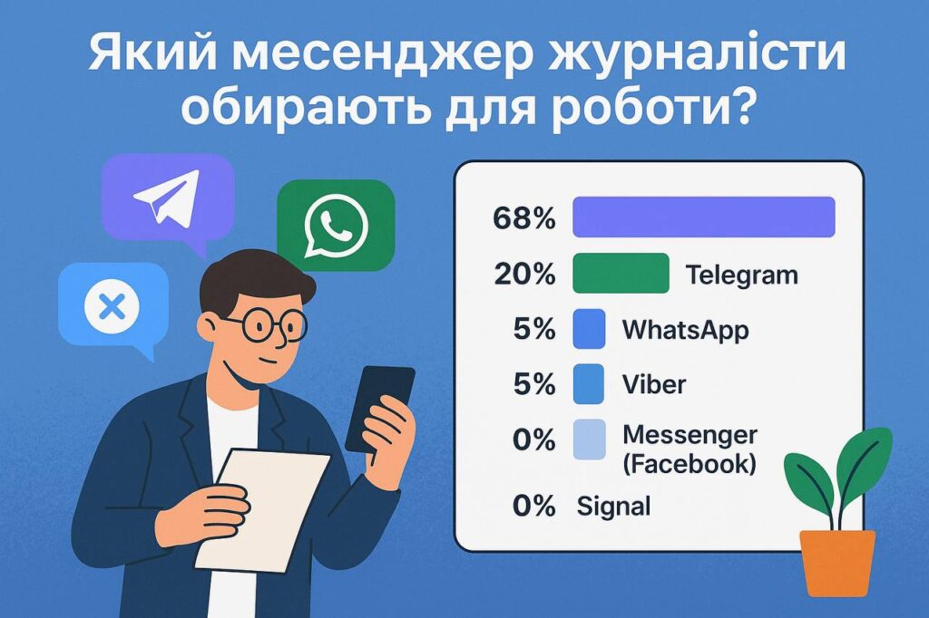 Який месенджер журналісти найчастіше обирають для роботи?