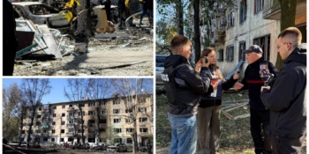 Медійники Павлограда працювали на місці атаки у захисному спорядженні від Центру солідарності НСЖУ 17 Медійники Павлограда працювали на місці атаки у захисному спорядженні від Центру солідарності НСЖУ