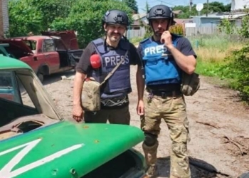 «Він врятував мені життя», – Андрій Цаплієнко про загиблого друга, телеоператора Руслана Ганущака
