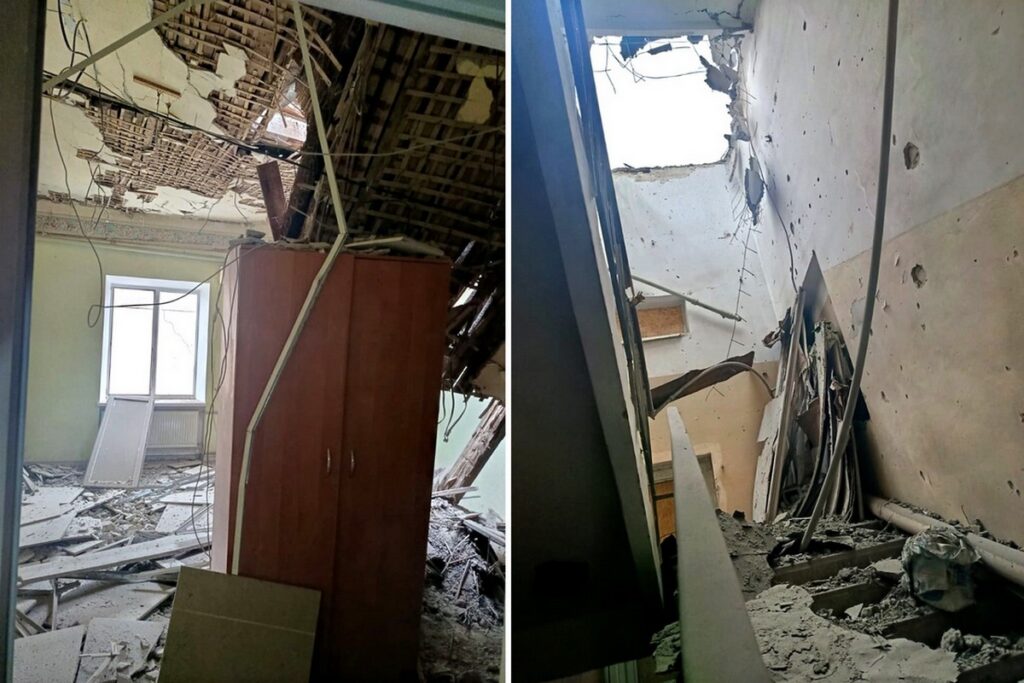 Внаслідок російського обстрілу пошкоджено будівлі «Суспільне Херсон»
