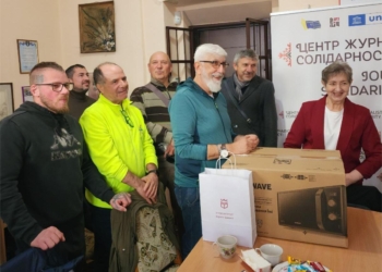  Італійські волонтери привезли до Івано-Франківська допомогу, яку передадуть журналістам з Чернігова