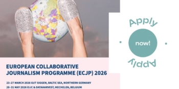 Відкрита подача на ECJP 2026 — одну з найсильніших програм Європи з міжнародної журналістської співпраці