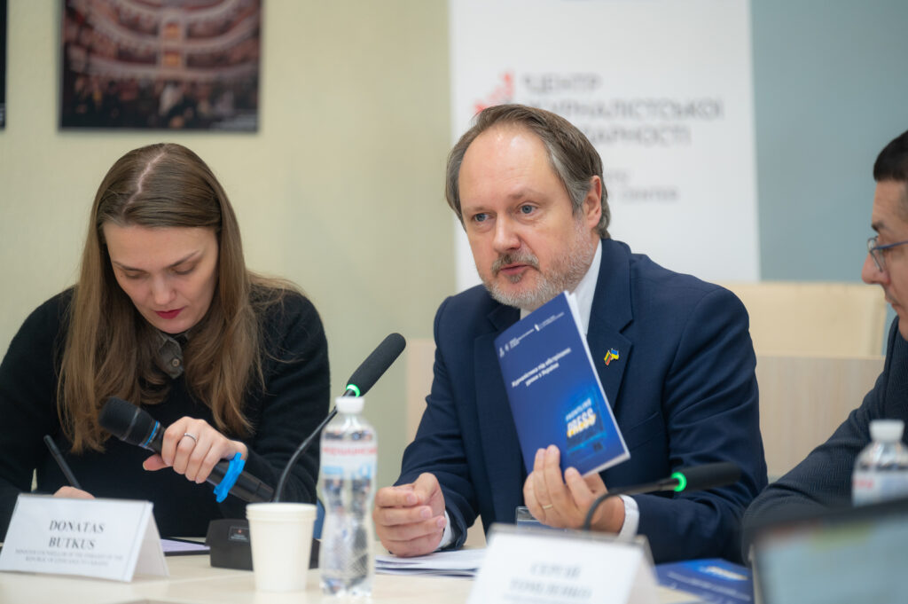 «Нам потрібно вчитися в українських журналістів», – заступник Посла Литовської Республіки про підтримку прифронтових медіа