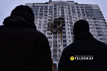 Ворог знову атакував Київ цієї ночі: фоторепортаж Яна Доброносова