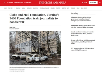 Фонд канадської «Globe and Mail» і українська «2402 Foundation» навчають журналістів роботі у воєнних умовах 12 Фонд канадської «Globe and Mail» і українська «2402 Foundation» навчають журналістів роботі у воєнних умовах