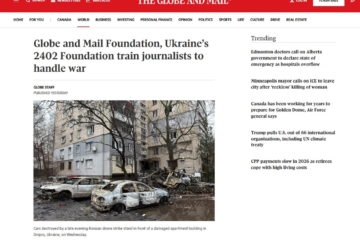 Фонд канадської «Globe and Mail» і українська «2402 Foundation» навчають журналістів роботі у воєнних умовах
