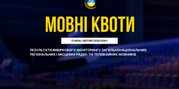 Українська мова в ефірі: що показав моніторинг Нацради