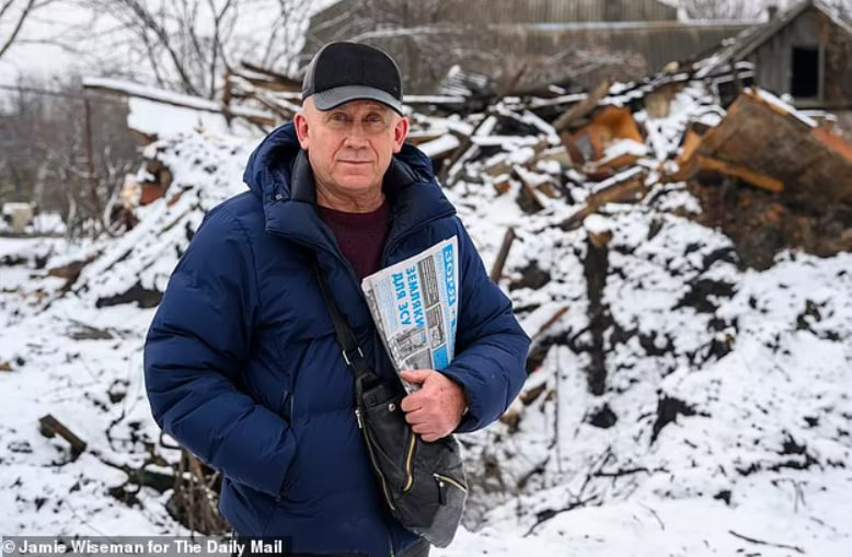 Борис Джонсон у захваті від роботи редактора української фронтової газети «Зоря» 1