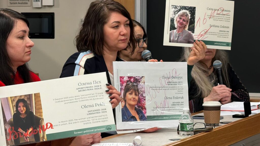 Ліна Кущ розповіла в Гарварді про цивільних полонених жінок та ув'язнених журналісток 1