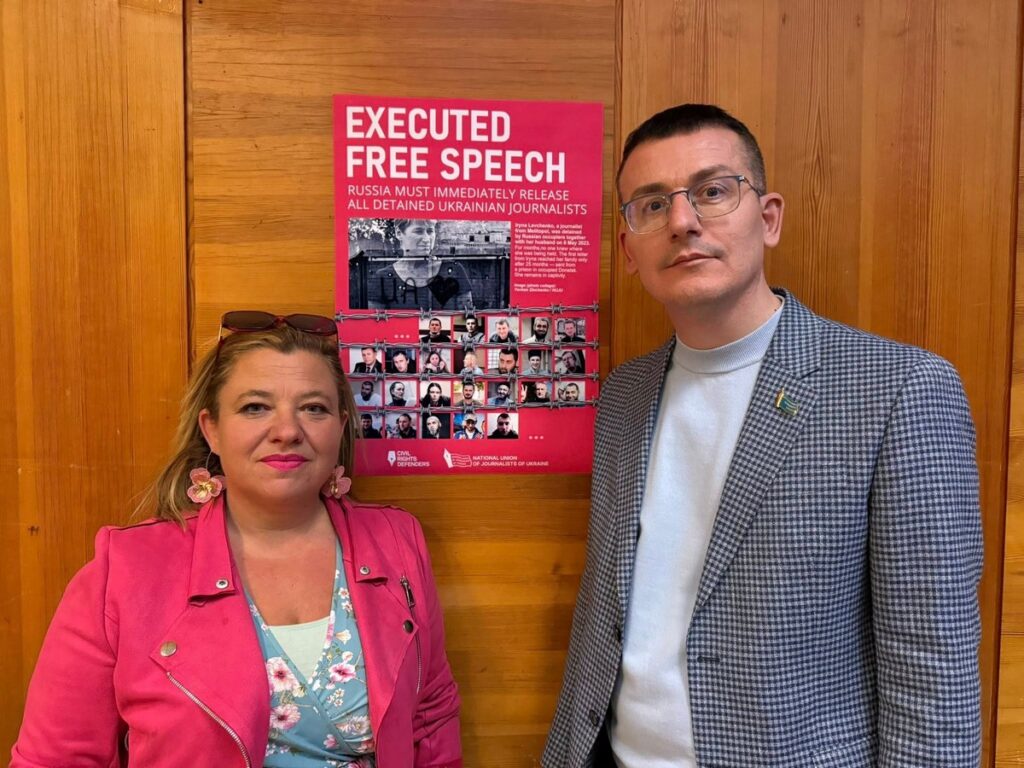 «Поки наші журналісти в полоні – ця тема має звучати голосно», - Сергій Томіленко на вечорі солідарності в Стокгольмі 3