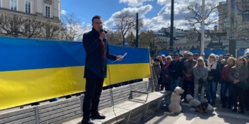 Голова НСЖУ Сергій Томіленко виступив у Стокгольмі на Måndagsrörelsen: «Журналісти важливі»